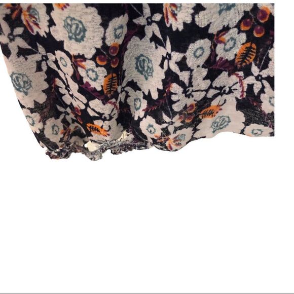 FREE PEOPLE TOP Floral Peasant Style Tunic Top Size S - Picture 7 of 9